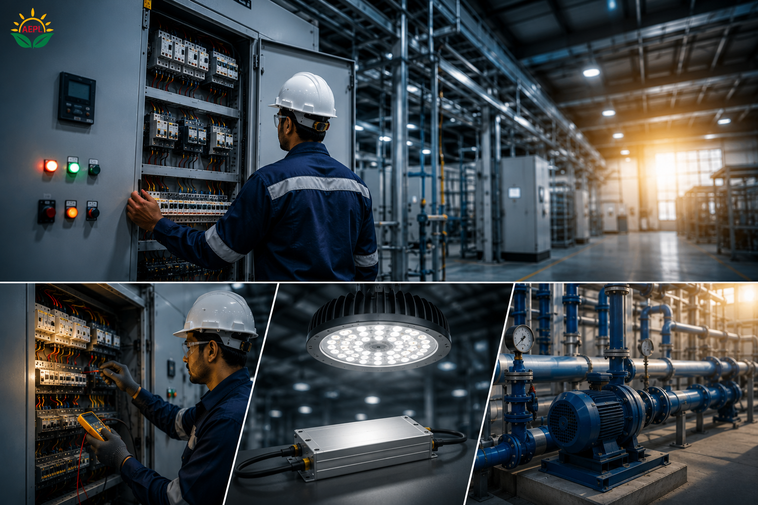 LED lighting components for facility upgrades